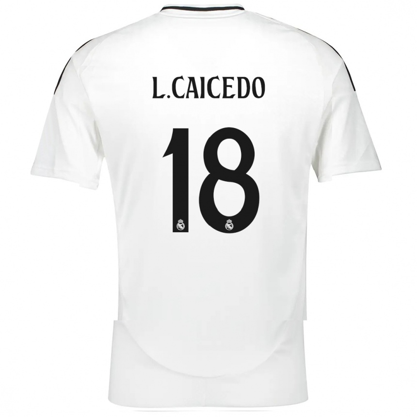 Women Football Linda Caicedo #18 White Home Jersey 2024/25 T-Shirt Nz