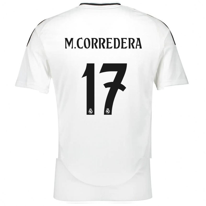 Women Football Marta Corredera #17 White Home Jersey 2024/25 T-Shirt Nz