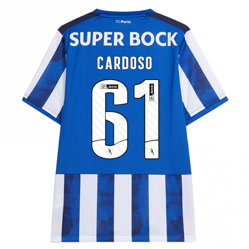 Women Football Ivan Cardoso #61 Blue White Home Jersey 2024/25 T-Shirt Nz