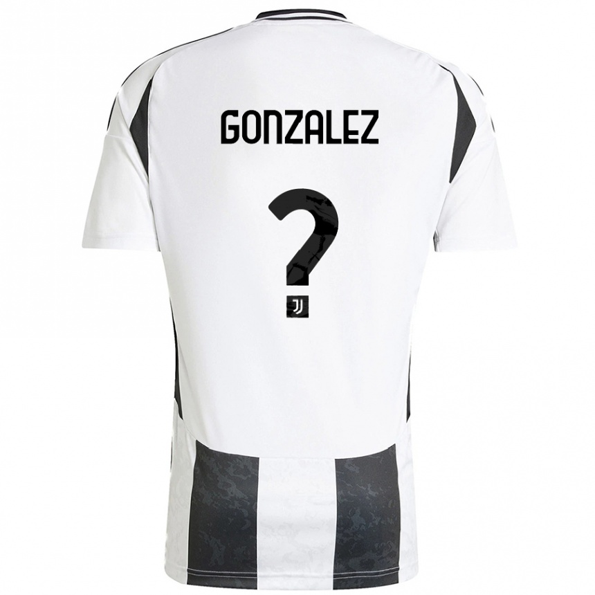 Women Football Facundo González #0 White Black Home Jersey 2024/25 T-Shirt Nz