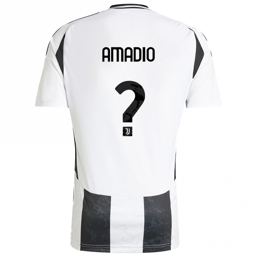 Women Football Alex Amadio #0 White Black Home Jersey 2024/25 T-Shirt Nz