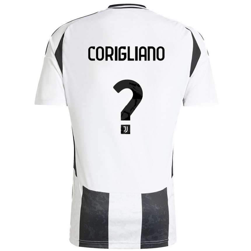 Women Football Thomas Corigliano #0 White Black Home Jersey 2024/25 T-Shirt Nz