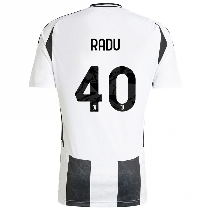 Women Football Riccardo Radu #40 White Black Home Jersey 2024/25 T-Shirt Nz