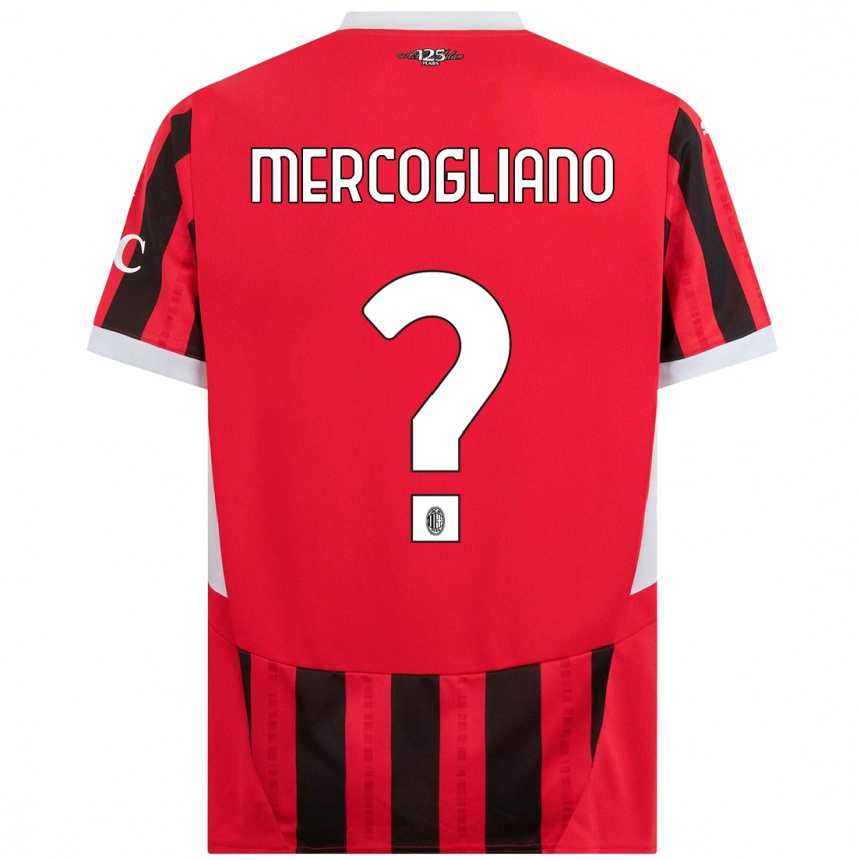 Women Football Mattia Mercogliano #0 Red Black Home Jersey 2024/25 T-Shirt Nz