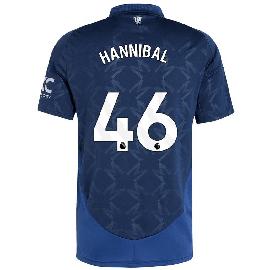 Women Football Hannibal Mejbri #46 Indigo Away Jersey 2024/25 T-Shirt Nz