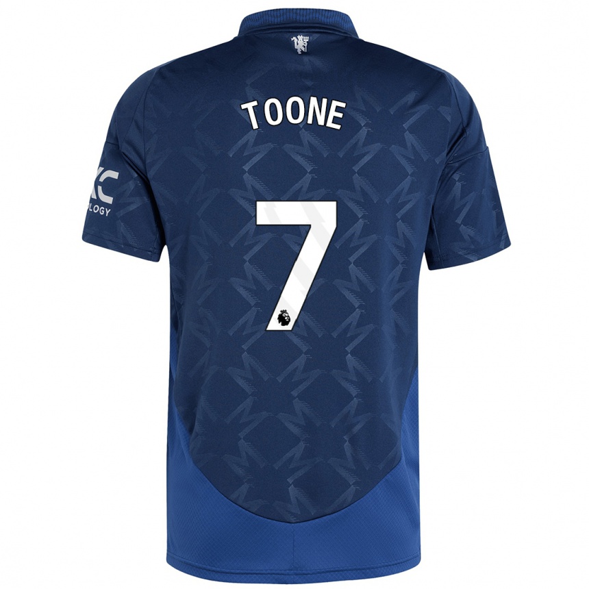 Women Football Ella Toone #7 Indigo Away Jersey 2024/25 T-Shirt Nz