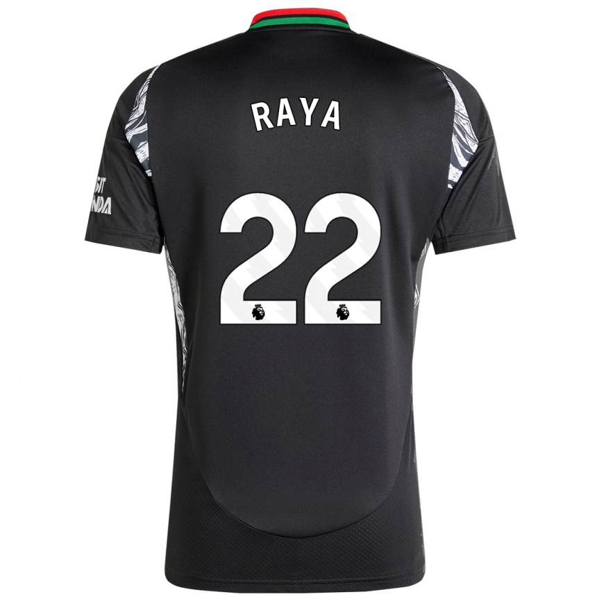 Women Football David Raya #22 Black Away Jersey 2024/25 T-Shirt Nz