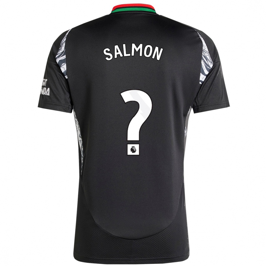 Women Football Marli Salmon #0 Black Away Jersey 2024/25 T-Shirt Nz