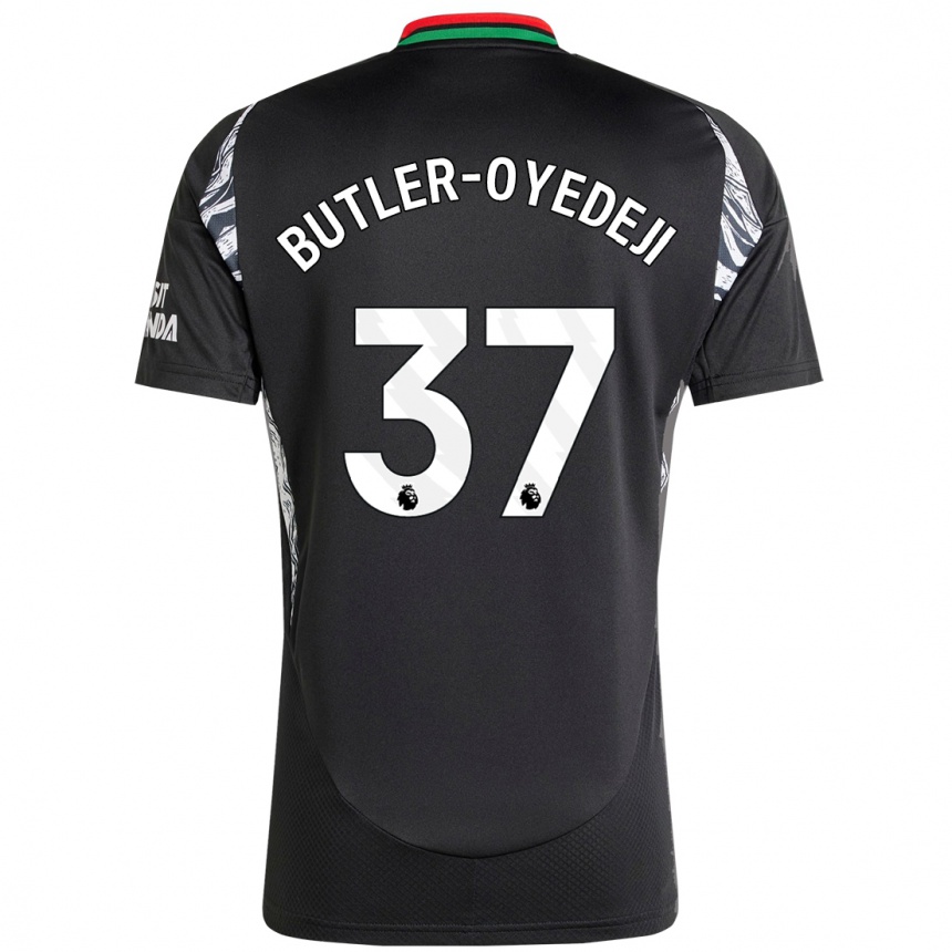 Women Football Nathan Butler-Oyedeji #37 Black Away Jersey 2024/25 T-Shirt Nz