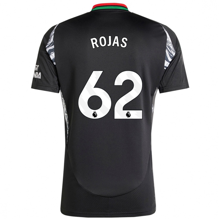 Women Football Alexei Rojas #62 Black Away Jersey 2024/25 T-Shirt Nz