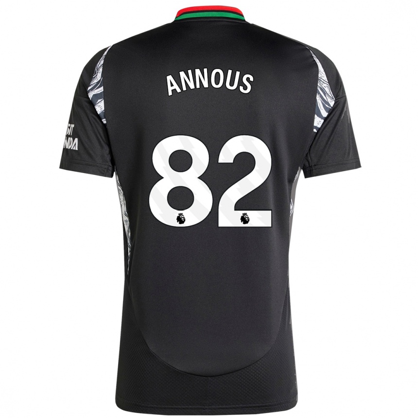 Women Football Andre Annous #82 Black Away Jersey 2024/25 T-Shirt Nz