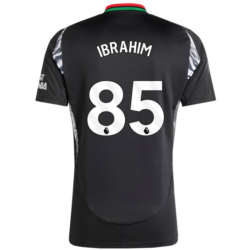 Women Football Ife Ibrahim #85 Black Away Jersey 2024/25 T-Shirt Nz