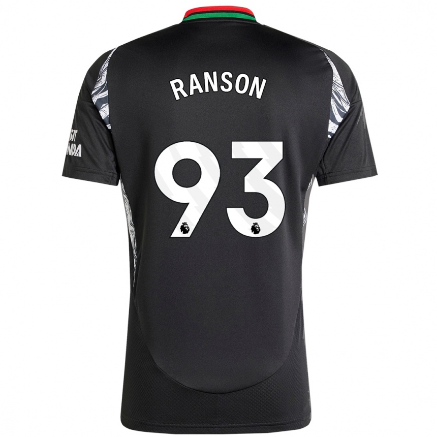 Women Football Khari Ranson #93 Black Away Jersey 2024/25 T-Shirt Nz