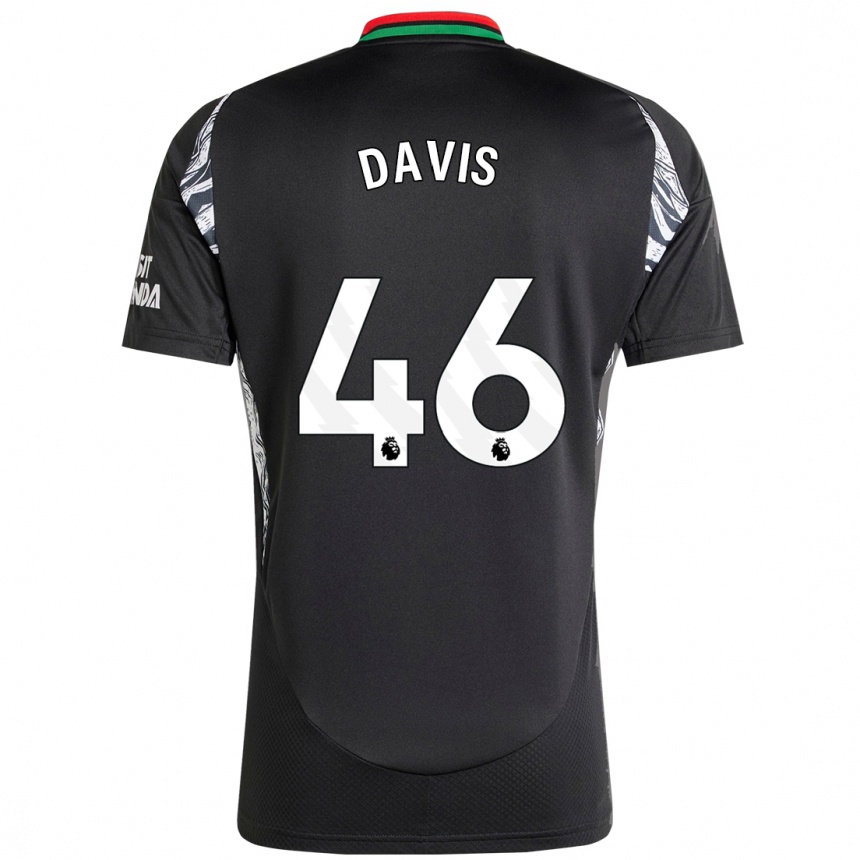 Women Football Timi Davis #46 Black Away Jersey 2024/25 T-Shirt Nz