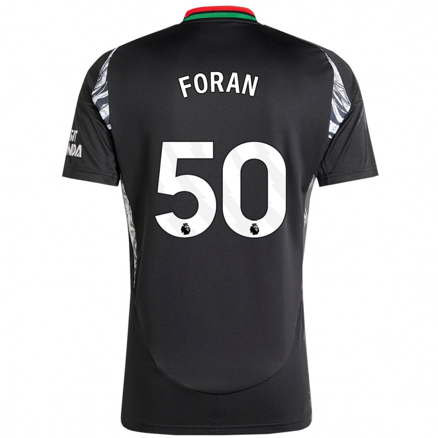 Women Football Taylor Foran #50 Black Away Jersey 2024/25 T-Shirt Nz