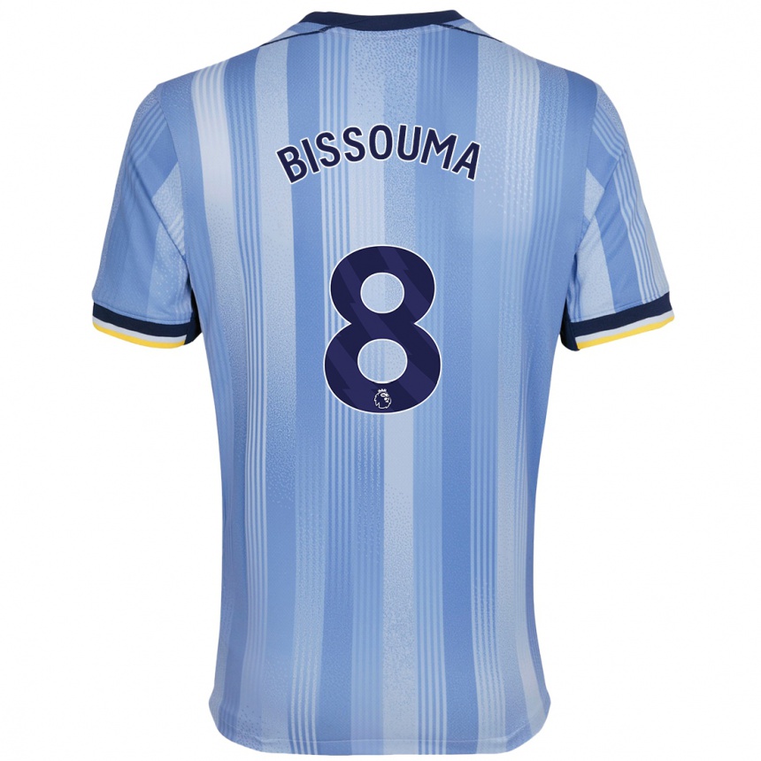 Women Football Yves Bissouma #8 Light Blue Away Jersey 2024/25 T-Shirt Nz