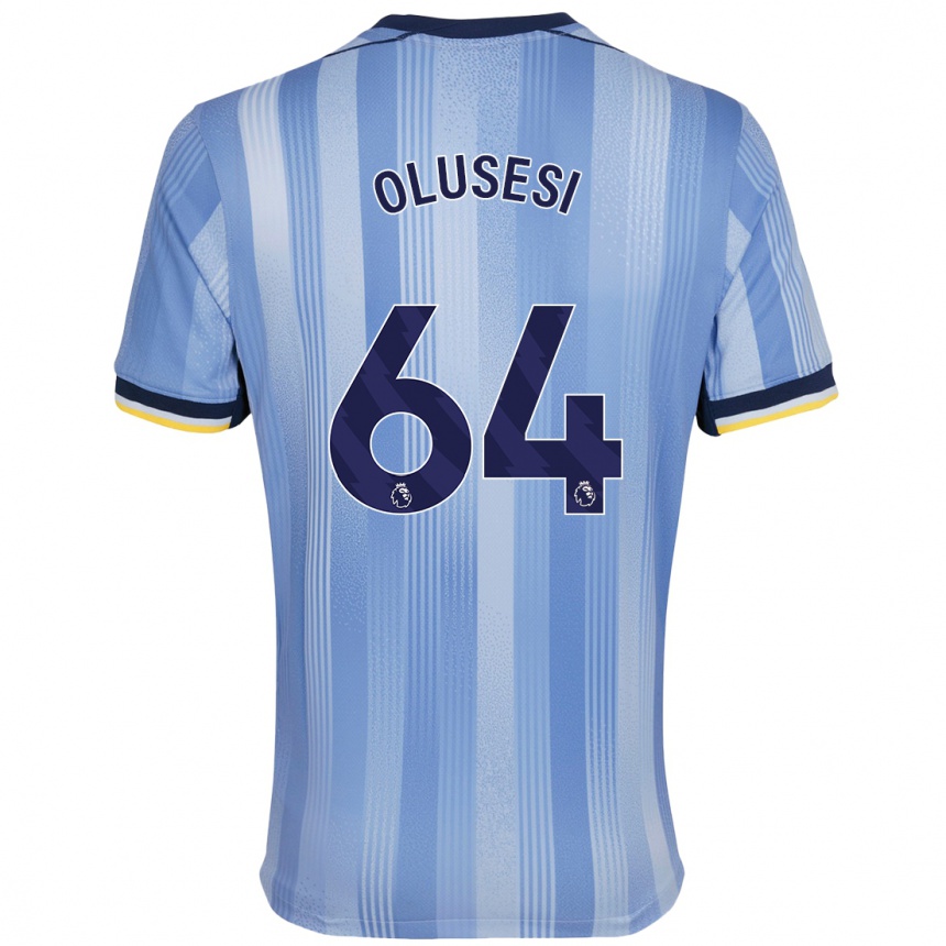 Women Football Callum Olusesi #64 Light Blue Away Jersey 2024/25 T-Shirt Nz