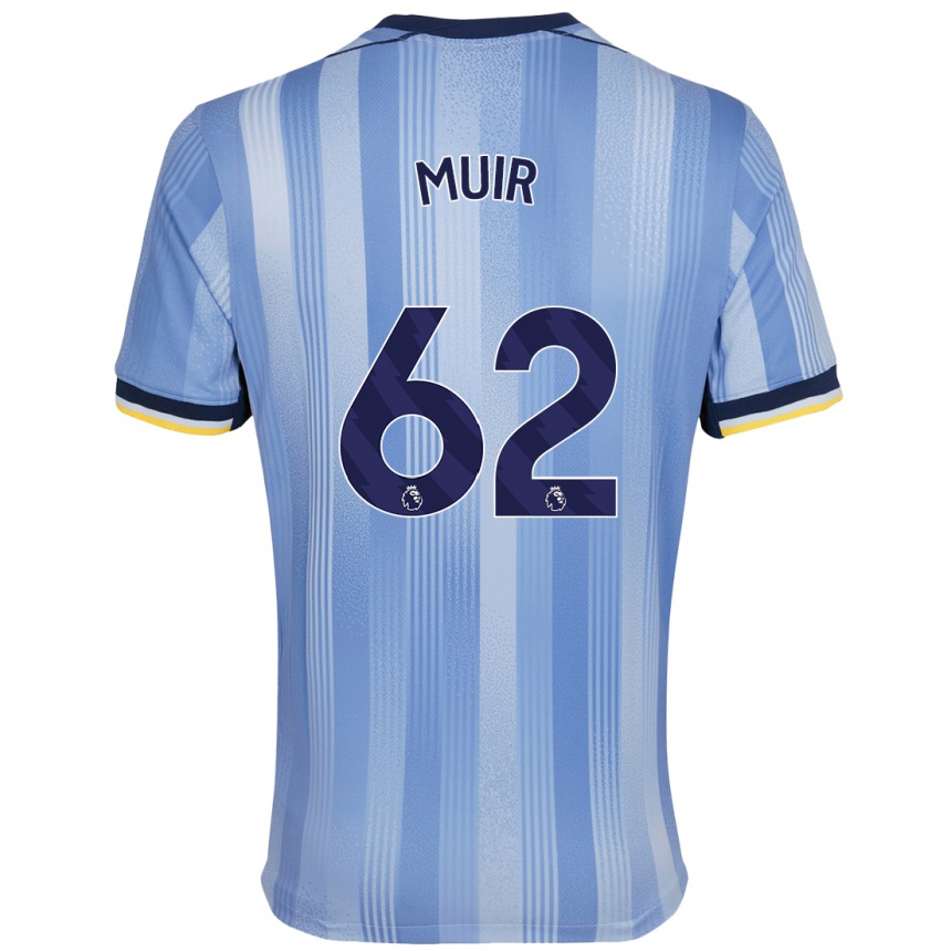 Women Football Marqes Muir #62 Light Blue Away Jersey 2024/25 T-Shirt Nz