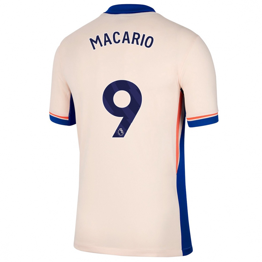 Women Football Catarina Macario #9 Light Beige Away Jersey 2024/25 T-Shirt Nz