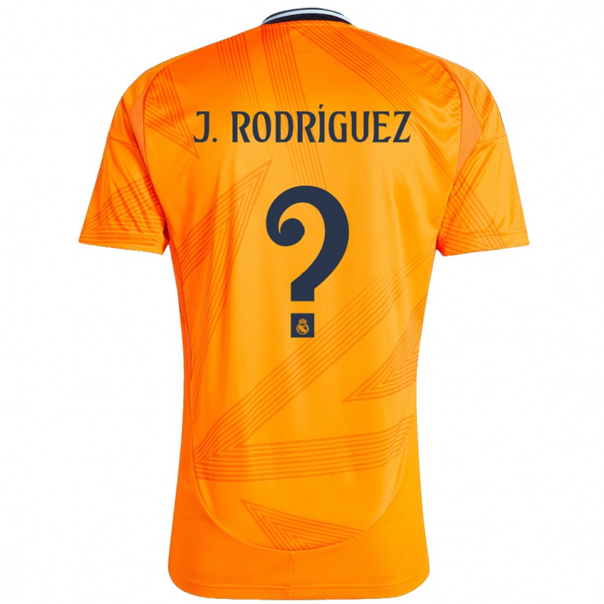 Women Football Juan Rodríguez #0 Orange Away Jersey 2024/25 T-Shirt Nz