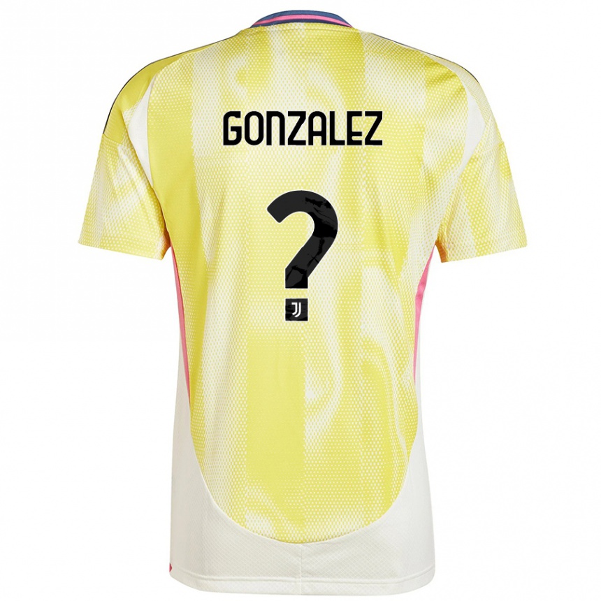 Women Football Facundo González #0 Solar Yellow Away Jersey 2024/25 T-Shirt Nz