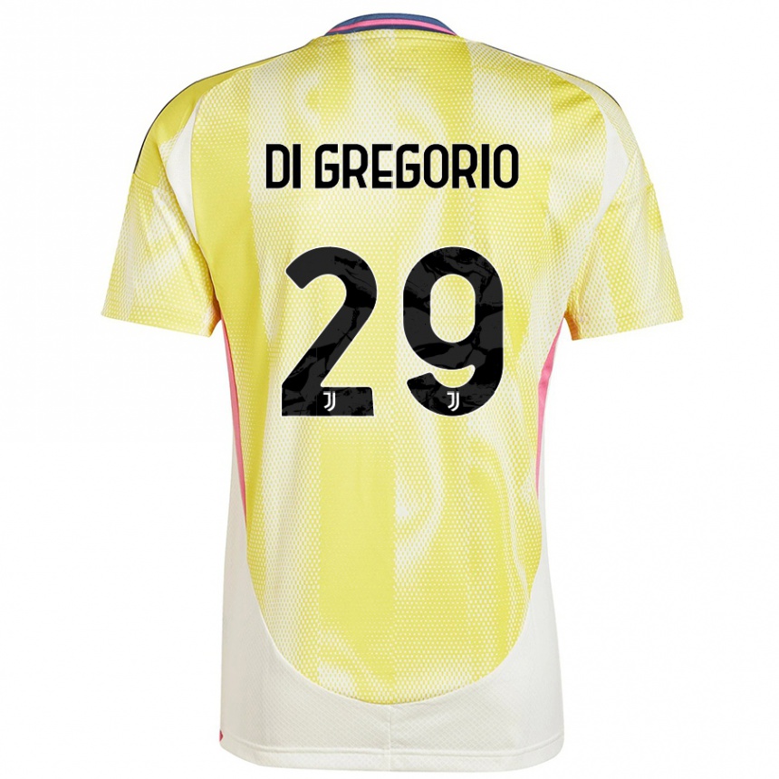 Women Football Michele Di Gregorio #29 Solar Yellow Away Jersey 2024/25 T-Shirt Nz