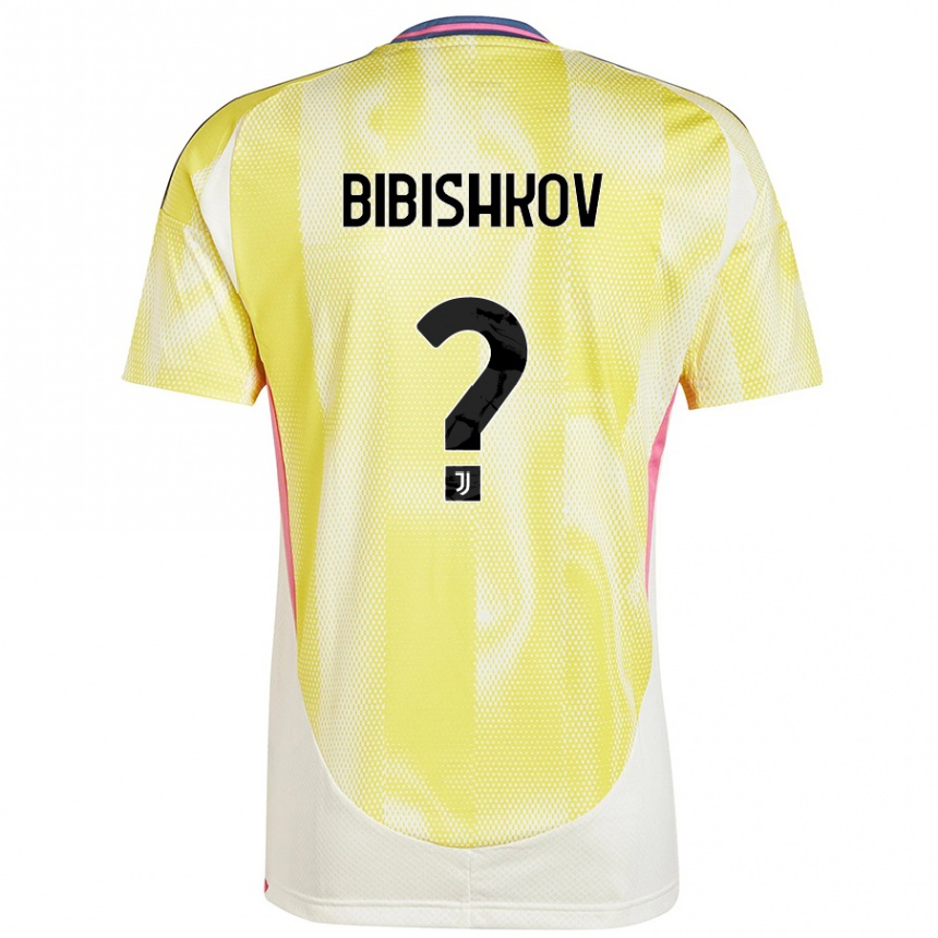 Women Football Marsel Bibishkov #0 Solar Yellow Away Jersey 2024/25 T-Shirt Nz