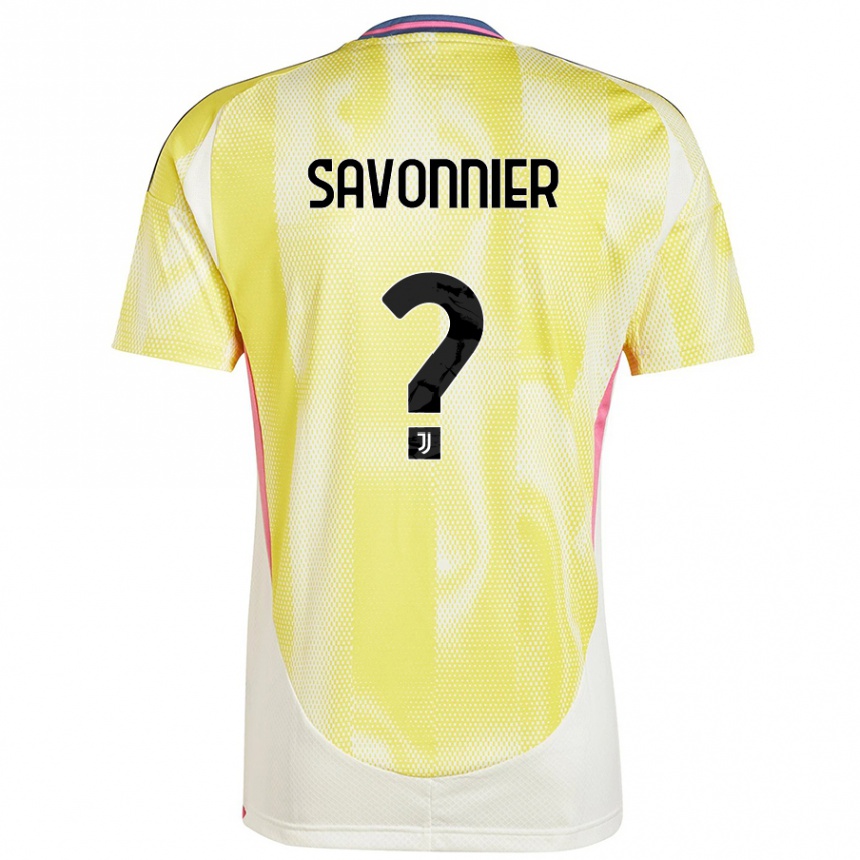 Women Football Nelson Savonnier #0 Solar Yellow Away Jersey 2024/25 T-Shirt Nz