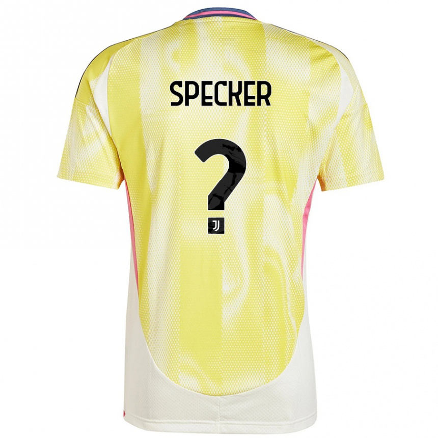 Women Football Stefano Specker #0 Solar Yellow Away Jersey 2024/25 T-Shirt Nz