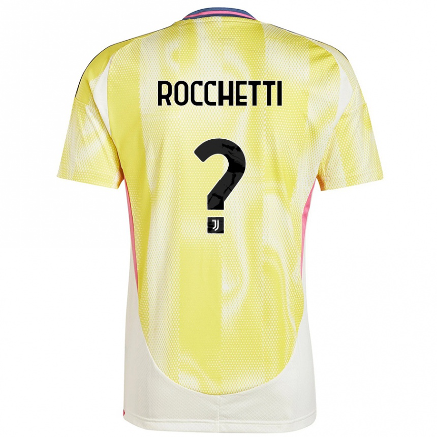 Women Football Edoardo Rocchetti #0 Solar Yellow Away Jersey 2024/25 T-Shirt Nz