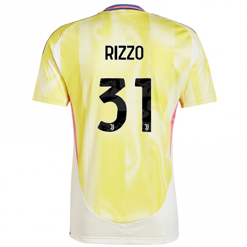 Women Football Niccolò Rizzo #31 Solar Yellow Away Jersey 2024/25 T-Shirt Nz