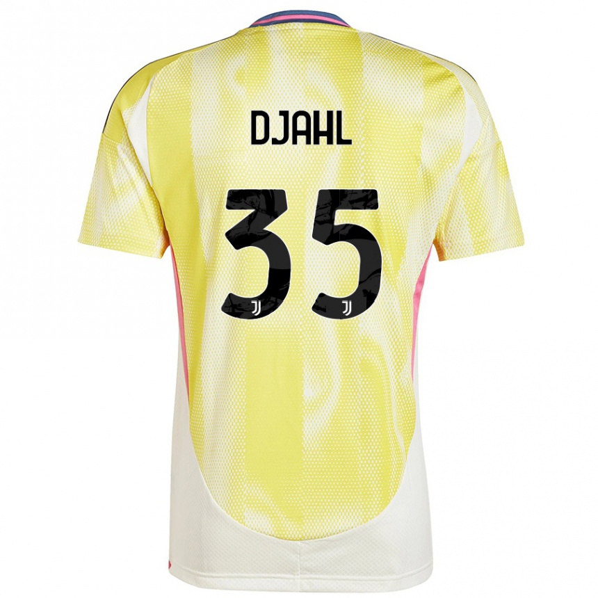 Women Football Rayan Djahl #35 Solar Yellow Away Jersey 2024/25 T-Shirt Nz