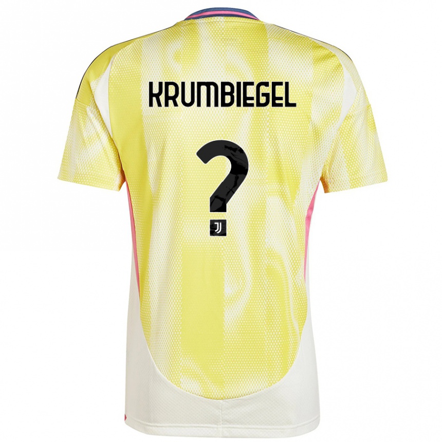 Women Football Paulina Krumbiegel #0 Solar Yellow Away Jersey 2024/25 T-Shirt Nz