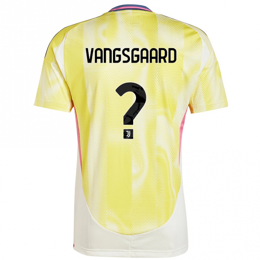 Women Football Amalie Vangsgaard #0 Solar Yellow Away Jersey 2024/25 T-Shirt Nz