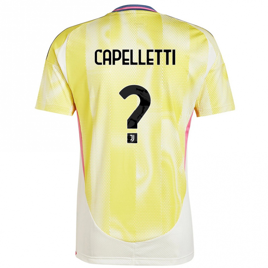 Women Football Alessia Capelletti #0 Solar Yellow Away Jersey 2024/25 T-Shirt Nz