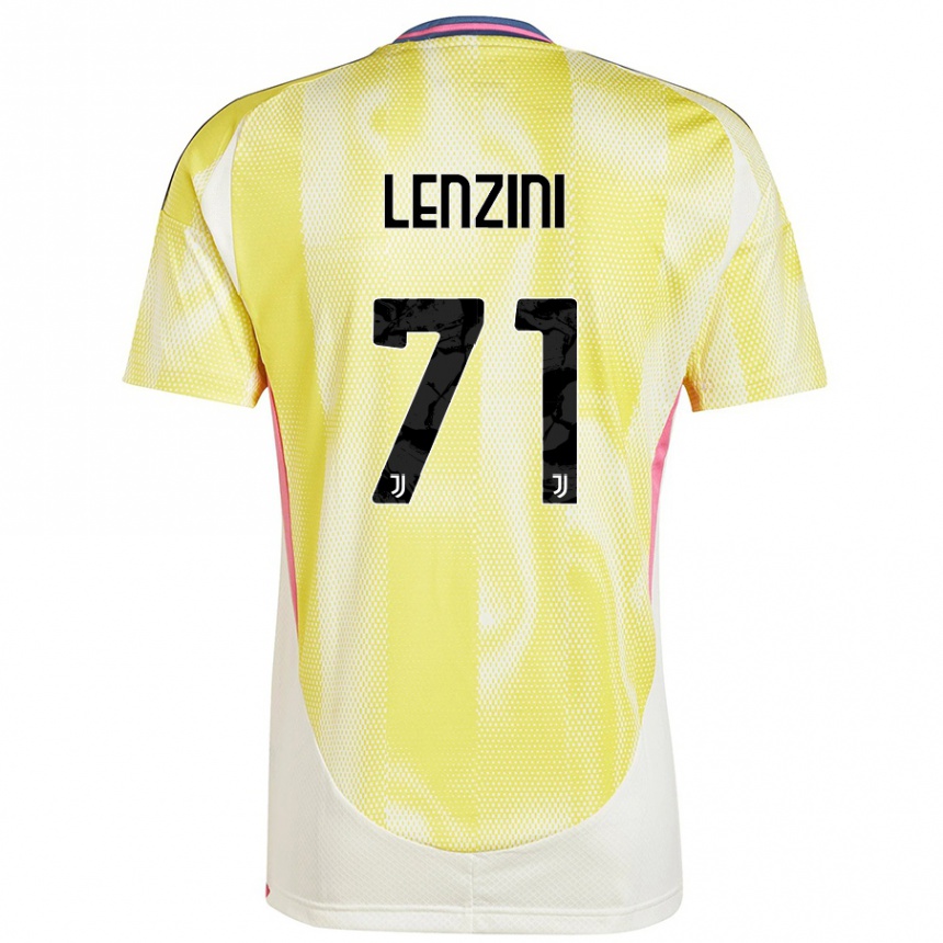 Women Football Martina Lenzini #71 Solar Yellow Away Jersey 2024/25 T-Shirt Nz