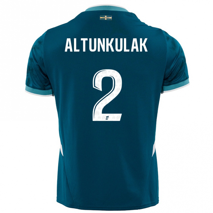 Women Football Selen Altunkulak #2 Turquoise Blue Away Jersey 2024/25 T-Shirt Nz