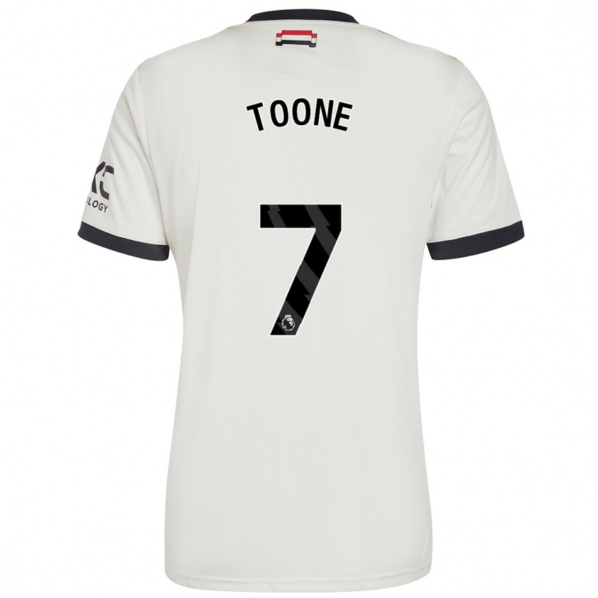 Women Football Ella Toone #7 Off White Third Jersey 2024/25 T-Shirt Nz