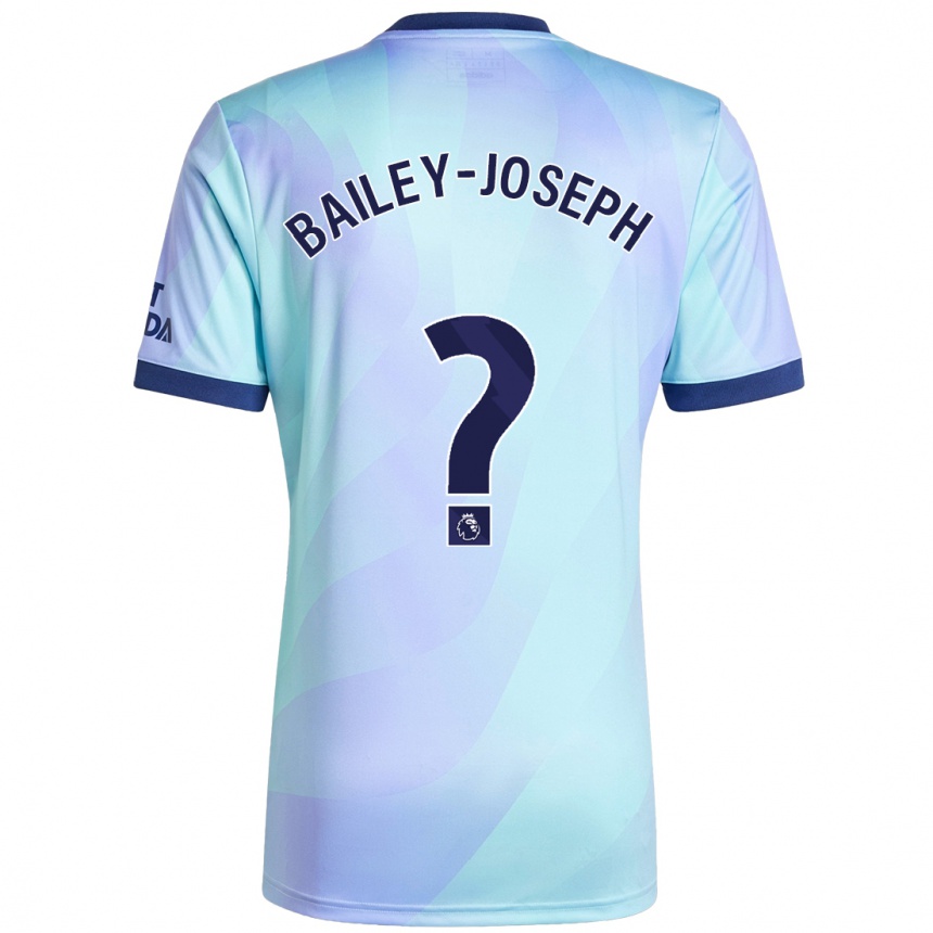 Women Football Brando Bailey-Joseph #0 Aqua Third Jersey 2024/25 T-Shirt Nz