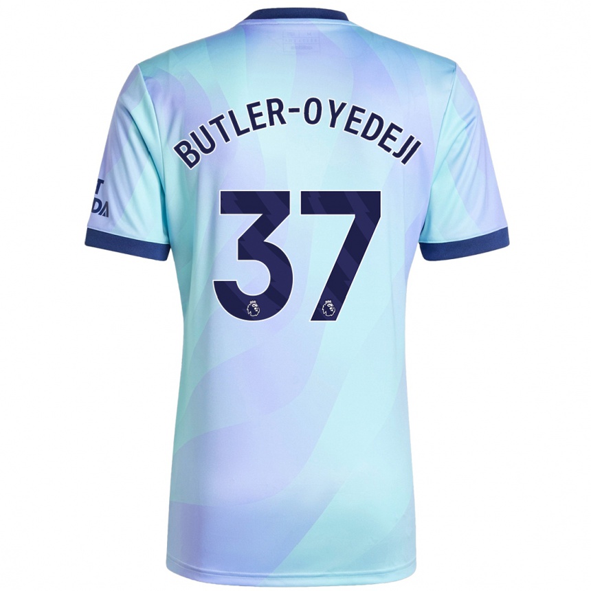 Women Football Nathan Butler-Oyedeji #37 Aqua Third Jersey 2024/25 T-Shirt Nz