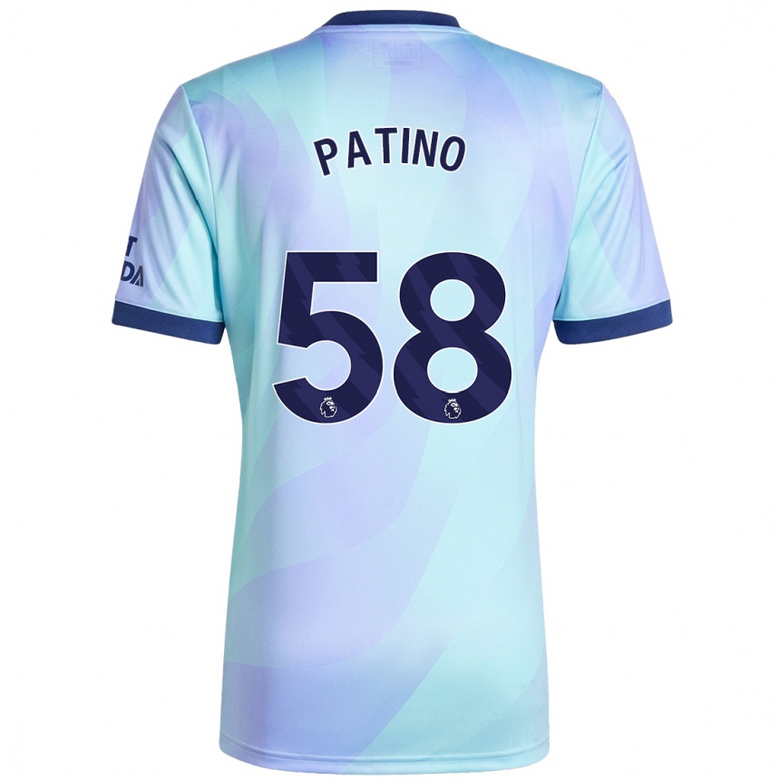 Women Football Charlie Patino #58 Aqua Third Jersey 2024/25 T-Shirt Nz