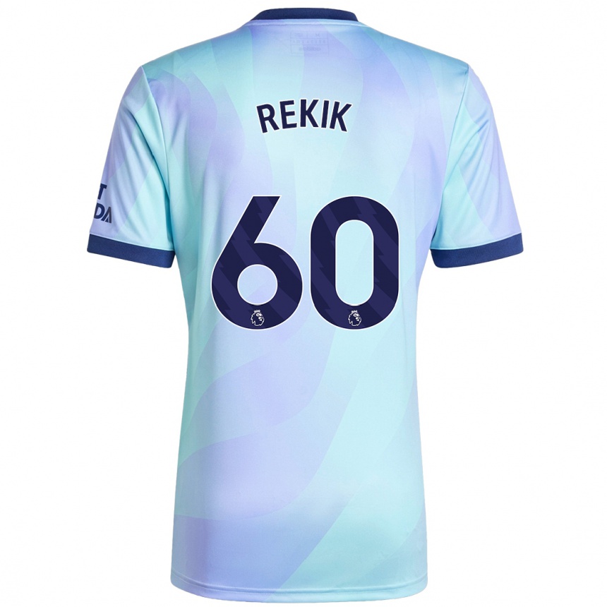 Women Football Omar Rekik #60 Aqua Third Jersey 2024/25 T-Shirt Nz