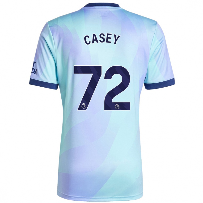 Women Football Dan Casey #72 Aqua Third Jersey 2024/25 T-Shirt Nz