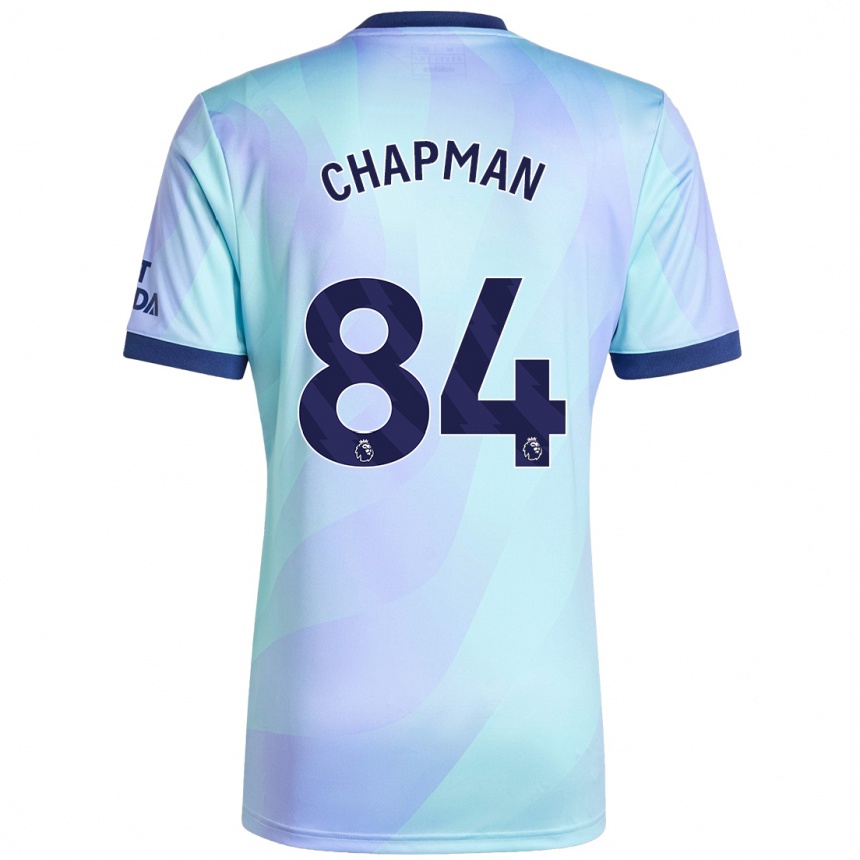 Women Football Samuel Chapman #84 Aqua Third Jersey 2024/25 T-Shirt Nz