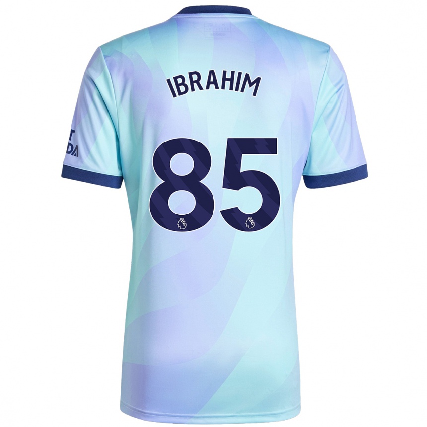 Women Football Ife Ibrahim #85 Aqua Third Jersey 2024/25 T-Shirt Nz