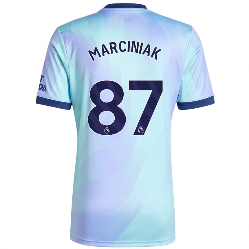 Women Football Alex Marciniak #87 Aqua Third Jersey 2024/25 T-Shirt Nz