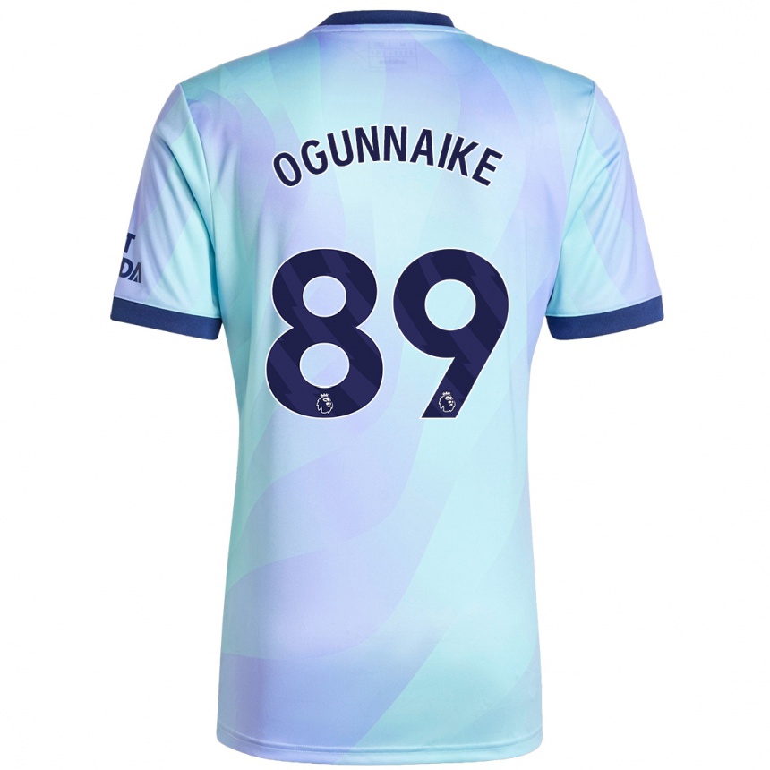 Women Football Josh Ogunnaike #89 Aqua Third Jersey 2024/25 T-Shirt Nz