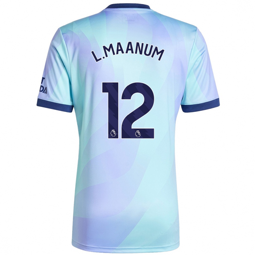 Women Football Frida Maanum #12 Aqua Third Jersey 2024/25 T-Shirt Nz