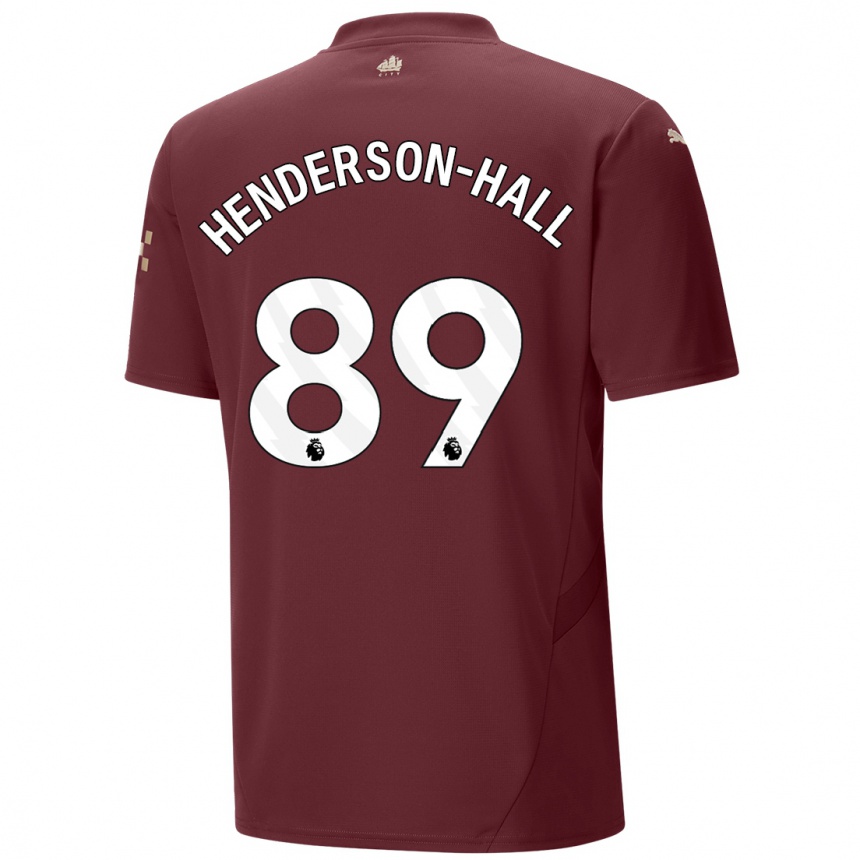 Women Football Matty Henderson-Hall #89 Maroon Third Jersey 2024/25 T-Shirt Nz