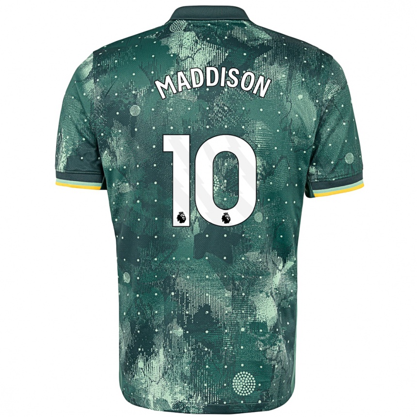 Women Football James Maddison #10 Mint Green Third Jersey 2024/25 T-Shirt Nz